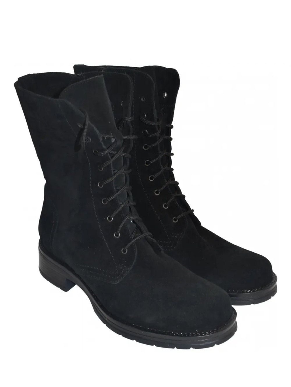 La Canadienne Garrett Lace Up Combat Suede Boots Size 7